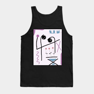 Kids Bowing Stick Figure Tank Top